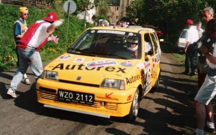 Jacek Sikora i Marek Kaczmarek - Fiat Cinquecento Sporting.